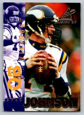 # 33 Brad Johnson Minnesota Vikings 1997 Pinnacle Inside - Image 1 of 2