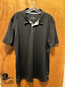 Oakley Polo Shirt Mens LG Black Golf Tailored Fit Shirt - Picture 1 of 4