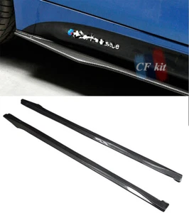 Carbon Fiber Side Skirts Extensins For 14UP BMW F30 F32 F33 M Sport OMS Style - Bild 1 von 12
