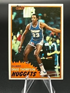 1981-82 Topps NBA Basketball #12 David Thompson Denver Nuggets casi nuevo - Imagen 1 de 2