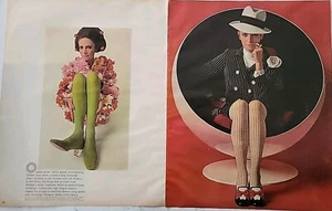 1968 Women's Herbert Levine green stocking shoe Phoenix hosiery legs vintage ad - Picture 1 of 1