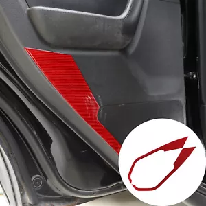 Tira antipatadas para puerta trasera de fibra de carbono roja para Hummer H3 2005-2009 - Imagen 1 de 10