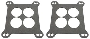 Holley Carburetor Carb Base Gasket 4 Hole Square Bore Flange Edelbrock 2 PACK G8 - Picture 1 of 1