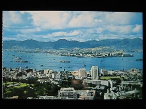 Hong Kong Postcard - 60's Panorama of Kowloon With Victoria Harbor View - Picture 1 of 2
