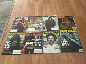 (8) Star Wars Entertainment Weekly Magazines Carrie Fisher Mark Hamill Lot - Picture 1 of 2