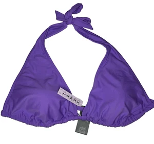 Wild Fable Dark Purple 5-Way Halter Swim Bikini Top Plus Size 2X (20 - 22) NEW - Picture 1 of 10
