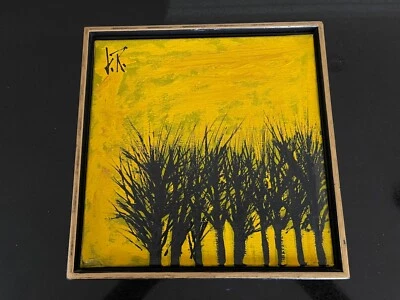 Lee Reynolds Vanguard - Original Mediados de Siglo Moderno Abstracto sobre Lienzo - Tema de Música Foto 1 de 4