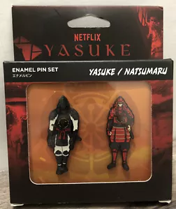 Netflix Yasuke & Natsumaru in Samurai Gear Enamel Pin Set New in Packaging - Picture 1 of 4