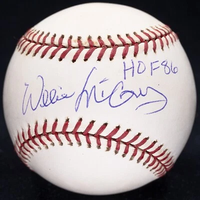 Willie McCovey HOF 86 Signed Official National League Baseball JSA Holo - Image 1 of 4