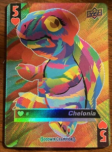 2021 Goodwin Champions Playing Cards - Chelonia Turtle - 5 Hearts - Picture 1 of 2