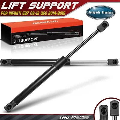 2x Apoios de suspensão de elevação do capô dianteiro para Infiniti G37 08-13 Q60 2014-2015 - Imagem 1 de 4