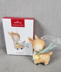 2022 Hallmark Keepsake Godchild Ornament Christmas Tree Decor NEW IN BOX - Picture 1 of 5