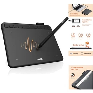 S640 Grafiktablett für PC, Dital Zeichentablett mit Stift 8192 Druckempfindli... - Bild 1 von 2