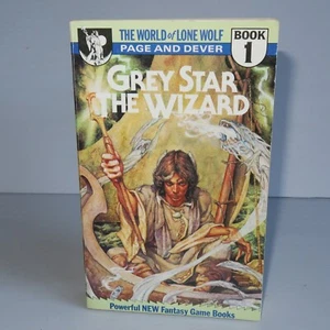 Joe Dever Lone Wolf #1 Grey Star the Wizard Vintage 1985 Adventure Game Book - Imagen 1 de 21