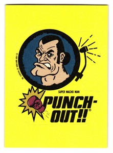 1989 Nintendo Trading Card Sticker Tip #6 Punch Out Super Macho Man