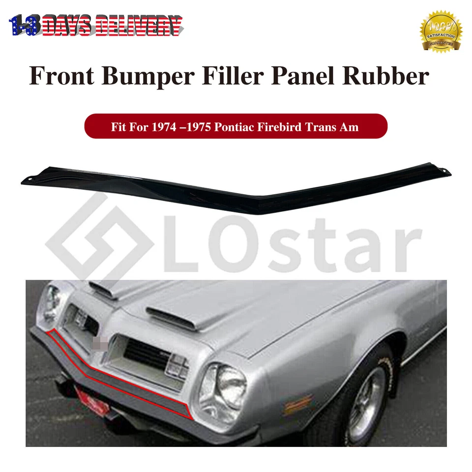 Front Bumper Filler Panel Rubber 492356 For 1974 1975 Pontiac Firebird Trans Am - Image 1 of 4