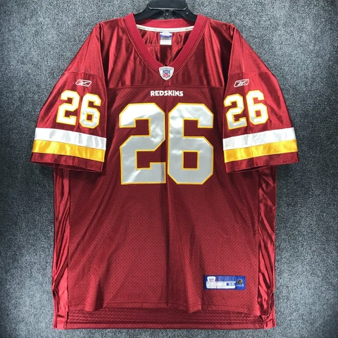 Washington Redskins Clinton Portis Jersey Reebok NFL On Field #26 Red Mens Sz 56 Cover