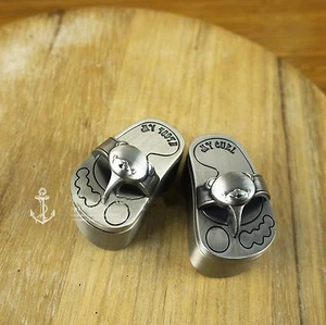 AU seller twin/2 per pack pair Teddy baby tooth fairy curl hair box container - Picture 1 of 4