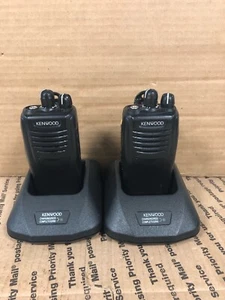 (LOT OF 2) Kenwood TK-3360-K 16 Channel Walkie Talkie Radio (TESTED) - Picture 1 of 10