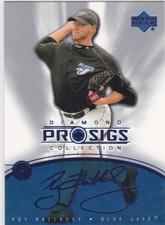 Roy Halladay AUTO SIGS Baseball Card Upper Deck TORONTO BLUE JAYS Phillies HOF!