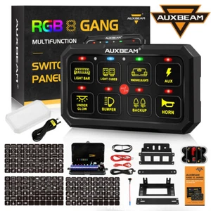 RGB 8 Gang Switch Panel Light Control & Extension Cabe For Can-Am Polaris RZR - Picture 1 of 12