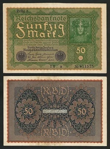 Germany 50 Mark 1919, aXF, P-66 - Picture 1 of 1