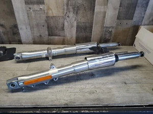 2011 11 07-11 Harley Davidson Softail Fatboy Front Forks Tubes Suspension Bent - Picture 1 of 17