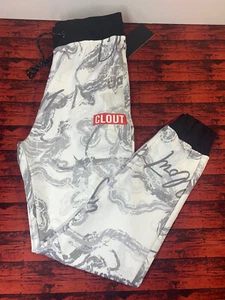Encrypted Joggers sz Medium For Men NWT White/Black - Picture 1 of 8
