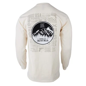 Glock AP96074 OEM geboren in Österreich, langärmeliges T-Shirt, X-Large, hellbraun - Bild 1 von 2