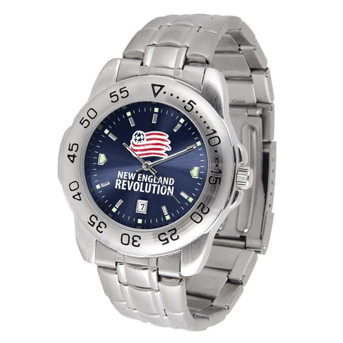 Men's New England Revolution Sport Watch Stainless Steel Watch Cover