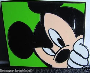 Disney Auktionen Schlüsselloch quadratische Rahmen Mickey Mouse LE 100 grün Gesicht Pin - Bild 1 von 2