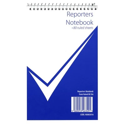 NU: nu Reporters Notebook Wirebound Notebook Stationary Office Notebook Writing Pad