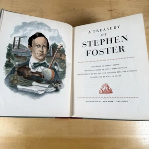 A Treasury Of Stephen Foster - 1946 First Edition First Printing Illustrated - Bild 1 von 13