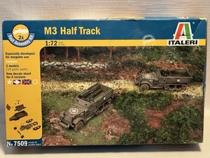 Italeri M3 Military Half Track x 2 units in sealed box  Scale 1:72  No7509 - Picture 1 of 5