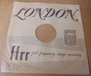10" London (1952-56) 78 record sleeve, nice shape, see the photos. - Imagen 1 de 2
