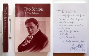 Tito Schipa di Tito Schipa Jr. Autografato 1993 Nuova Grafica Fiorentina - Imagen 1 de 8