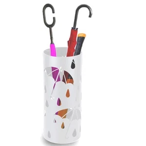 Umbrella Stand Rack for Entryway, Freestanding Round Metal Umbrella Holder, R... - Picture 1 of 8