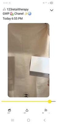 Chanel Beauty Logo Throw Blanket with Travel Pouch Ivory GWP NEW - Image 1 of 3