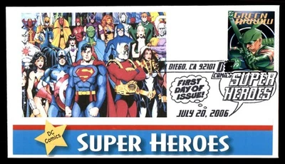 Mayfairstamps US FDC 2006 California DC comics superheroes First Day Cover aau_4 - Image 1 of 2