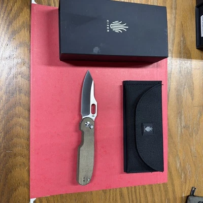 Kizer Cormorant Knife Mojave Green Micarta S35VN Ki4562E3 Folding Knife - Image 1 of 4