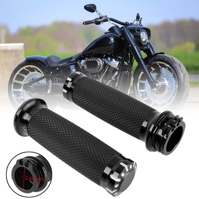Рукоятки 1 дюйм для мотоциклетного руля Harley Davidson Fatboy FLSTF Softail Dyna - Изображение 1 из 4