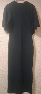 Ted Baker langes Kleid Glockenärmel Stretch Jersey dunkelgrün Ted Gr. 2 NEU ETIKETT - Bild 1 von 24