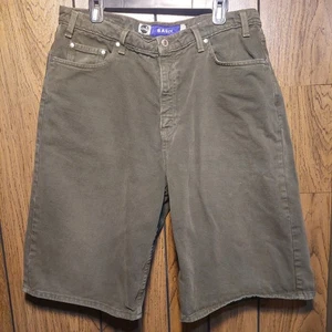 Vintage 90er Levis Silvertab Baggy Denim Shorts grün Gr. 38 Grunge Skate - Bild 1 von 7