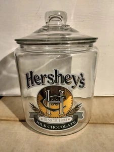 Vintage Hershey's Milk Chocolate One Gallon Counter Jar - Green logo 1980's - Picture 1 of 7