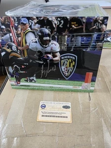 Ray Rice Baltimore Ravens Signed 8x10 Dive vs Steelers Photo Steiner Hologram - Picture 1 of 4