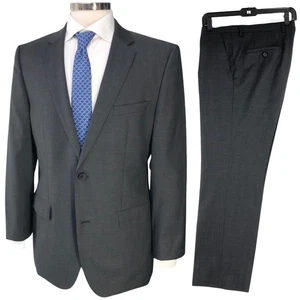 Hugo Boss Anzug Herren 40R Drop 4 The Jam75/Sharp3 Grau Wolle Zweiteiler Klassiker - Bild 1 von 24