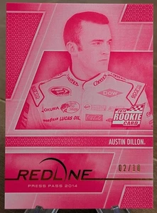 2014 Press Pass Redline Rookie Pink SSP 2/10 Austin Dillon - Picture 1 of 1