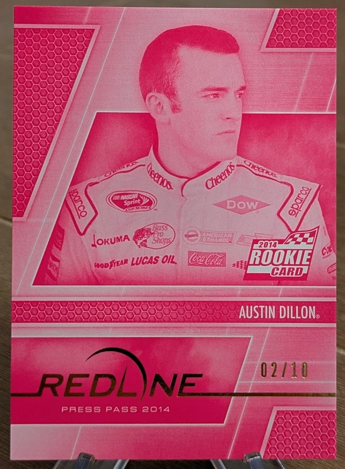 2014 Press Pass Redline Rookie Pink SSP 2/10 Austin Dillon - Image 1 of 1