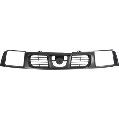 Grelha para 1998-2000 Nissan Frontier plástico preto carcaça e inserção - Imagem 1 de 4