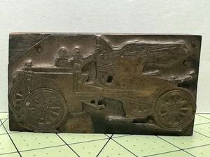 Vintage Copper Printing Block Early Ford Car Pre-Model T - 2 1/4” x 4” - Picture 1 of 6